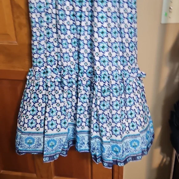 NWT Lucky Brand Tiered Ruffle Maxi Dress - Picture 7 of 13